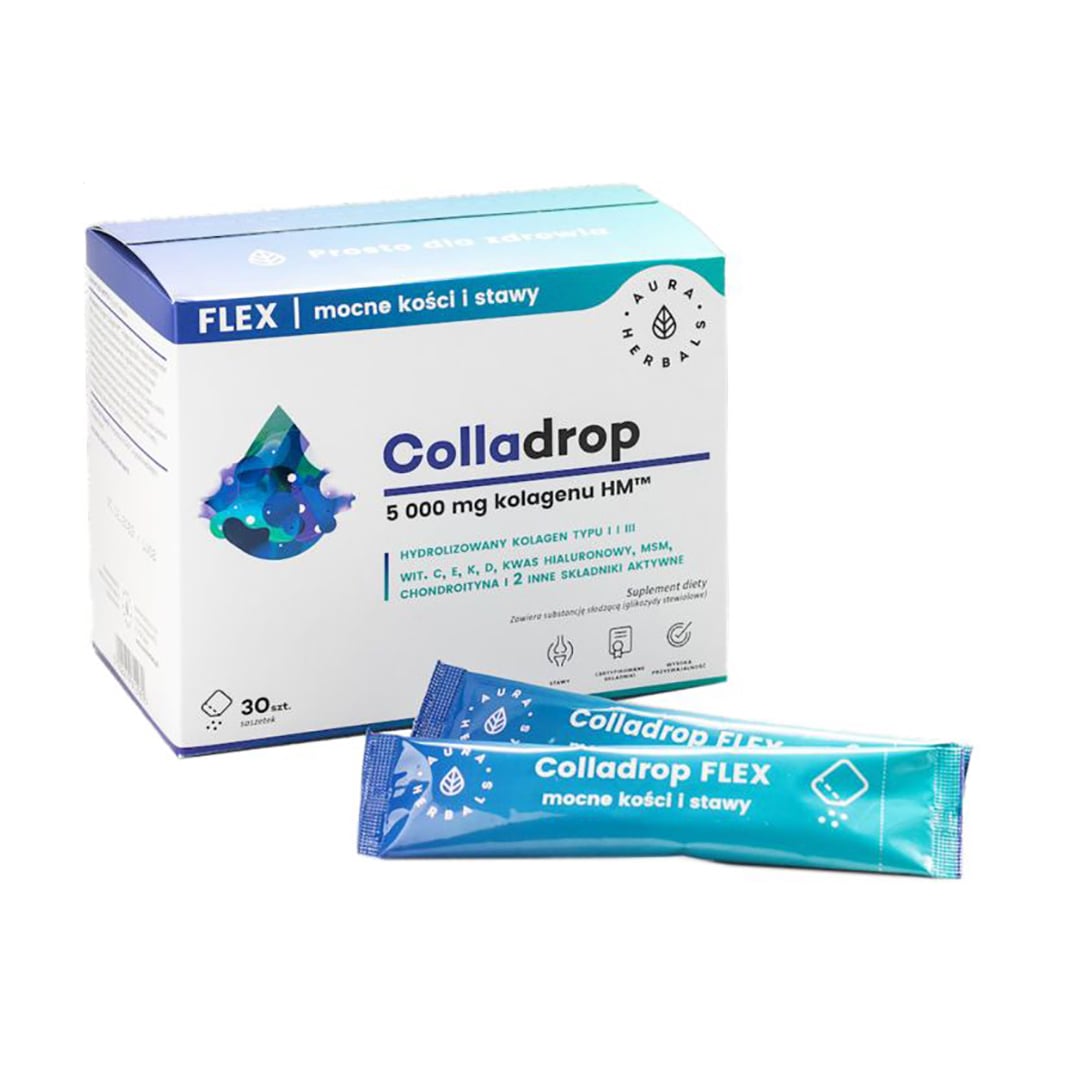 Колаген Aura Herbals Colladrop Flex 5000 мг, в порошку, 30 шт